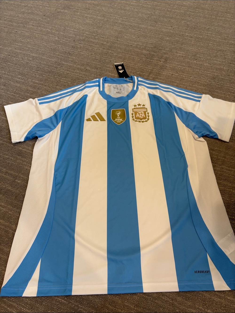 Argentina Home FIFA World Champions Jersey